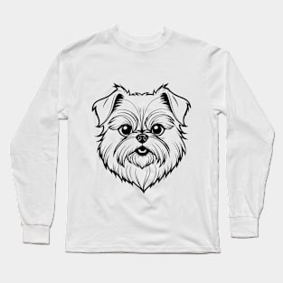 Cute Dog Face Long Sleeve T-Shirt